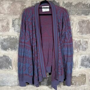 Abercrombie and‎ Fitch Cardigan Sweater Large Purple Blue